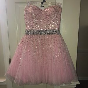 Light Pink Sherri Hill Short Formal